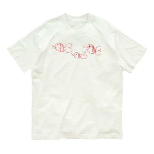 金魚(白地なし) オーガニックコットンTシャツ