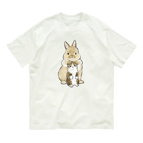 ちっこいねこ オーガニックコットンTシャツ