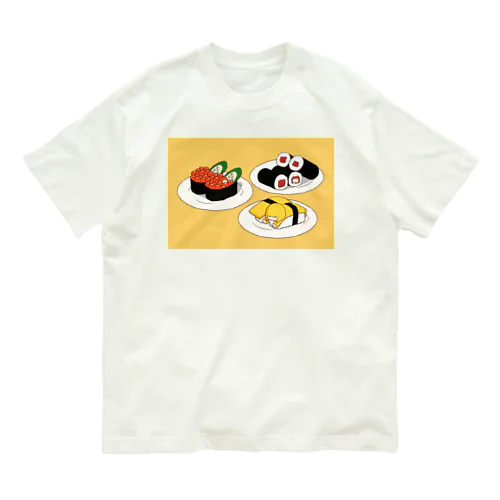 なんかいる。いくら鉄火玉子T オーガニックコットンTシャツ