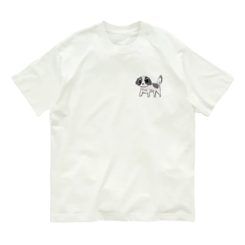 おさんぽする狆のにいぶら オーガニックコットンTシャツ