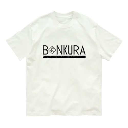 BONKURA TYPO BLK オーガニックコットンTシャツ