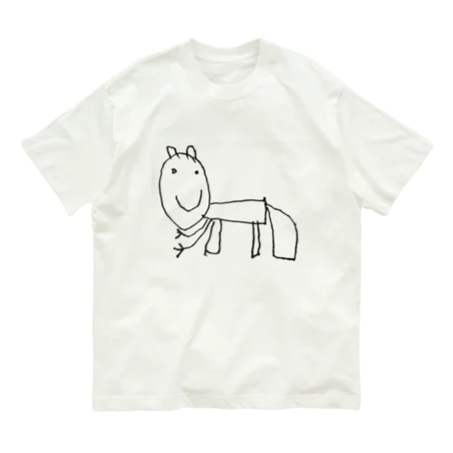 息子の描いたネコ オーガニックコットンTシャツ