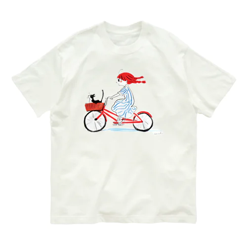 自転車に乗って Organic Cotton T-Shirt