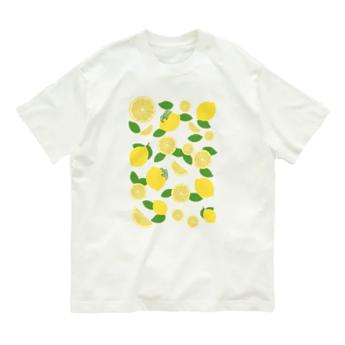 レモン柄たかし Organic Cotton T-Shirt