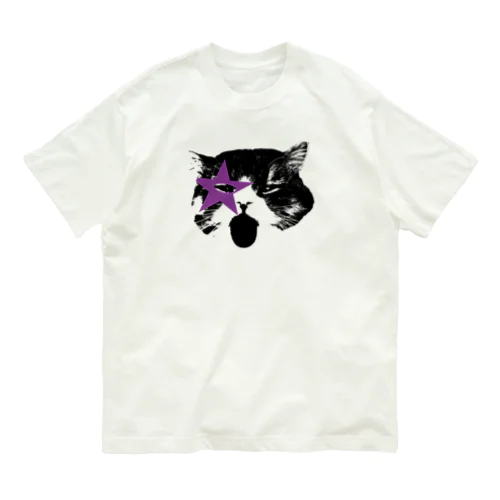 あっかんべー猫 オーガニックコットンTシャツ