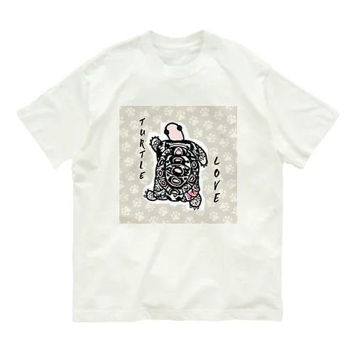 パブコックーヒョウモンちゃん カラフル オーガニックコットンTシャツ