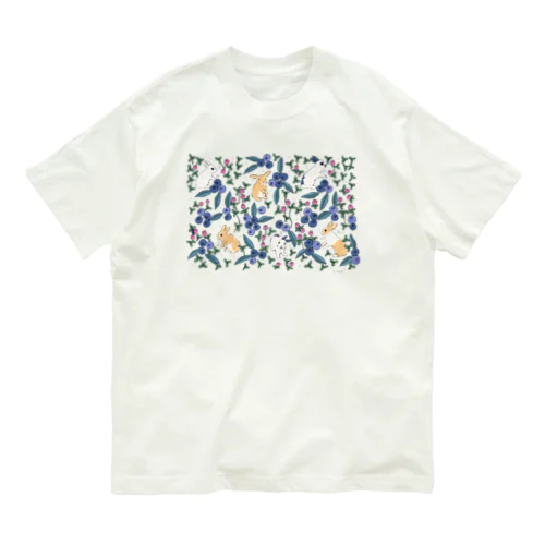 ぶるぶるブルーベリー Organic Cotton T-Shirt
