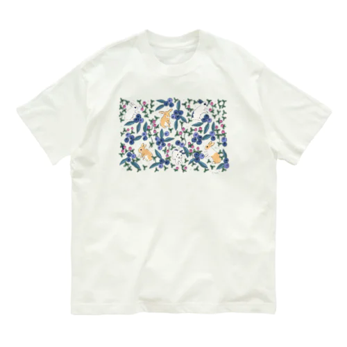 ぶるぶるブルーベリー オーガニックコットンTシャツ