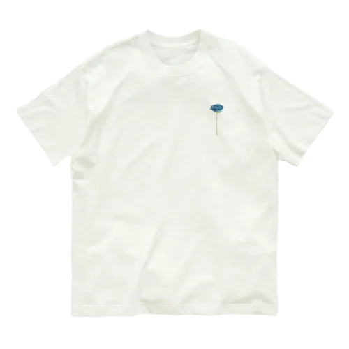 a rose(blue)_point Organic Cotton T-Shirt