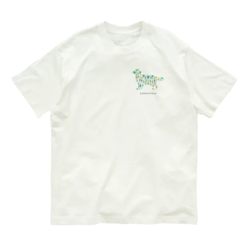 森　ゴールデンレトリバー オーガニックコットンTシャツ