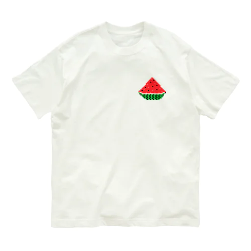 ドッド絵スイカ Organic Cotton T-Shirt