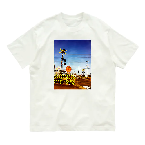 踏切風景写真 Organic Cotton T-Shirt