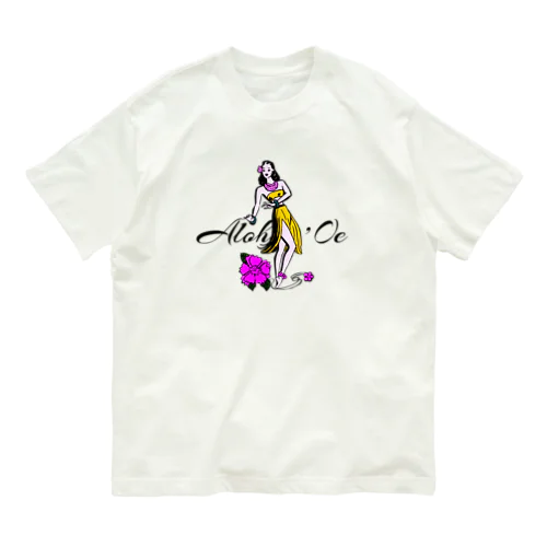 HULA GIRL オーガニックコットンTシャツ