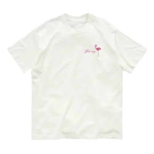 フラミンゴ  Flamingo オーガニックコットンTシャツ