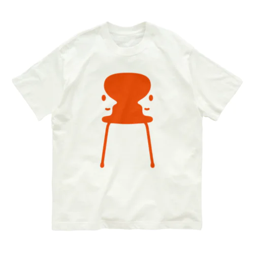 ルビンの椅子　Orange オーガニックコットンTシャツ