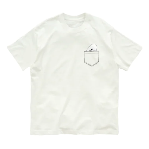 ポケットで放心(片目ver) Organic Cotton T-Shirt