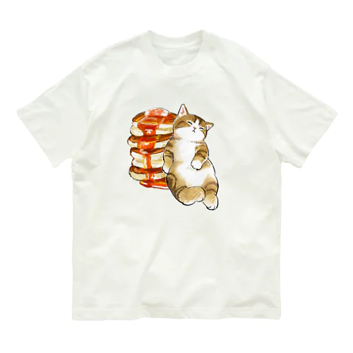 パンケーキにゃん　４段重ね Organic Cotton T-Shirt