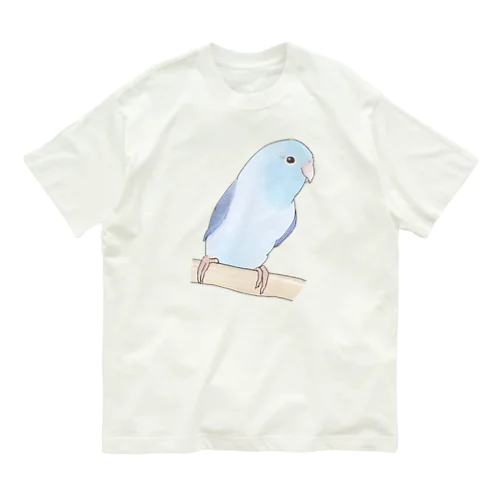 おしゃまなマメルリハのるりちゃん【まめるりはことり】 オーガニックコットンTシャツ