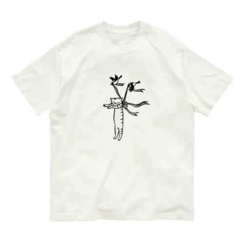 飛んだ猫 Organic Cotton T-Shirt