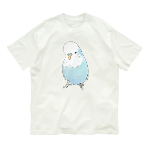 可愛いジャンボセキセイインコ【まめるりはことり】 Organic Cotton T-Shirt