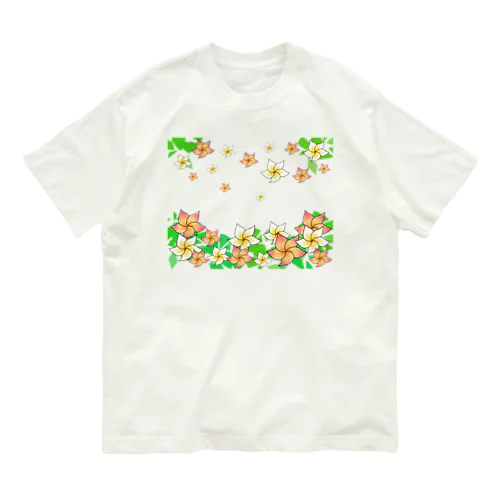 舞うプルメリア① Organic Cotton T-Shirt