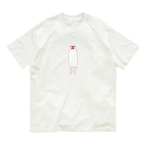 文鳥さん(背伸び) オーガニックコットンTシャツ