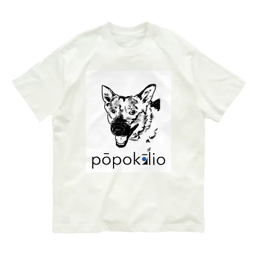 popokilio スマイルDOG オーガニックコットンTシャツ