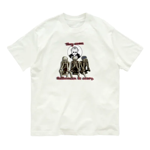 ハロウィン怖い Organic Cotton T-Shirt