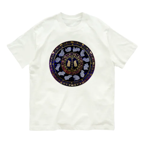 兎星座盤彩色 Organic Cotton T-Shirt