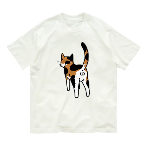 ねこけつω（三毛猫） Organic Cotton T-Shirt