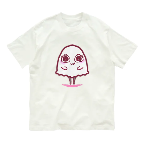 いたずらおばけちゃん(ぴんく) オーガニックコットンTシャツ