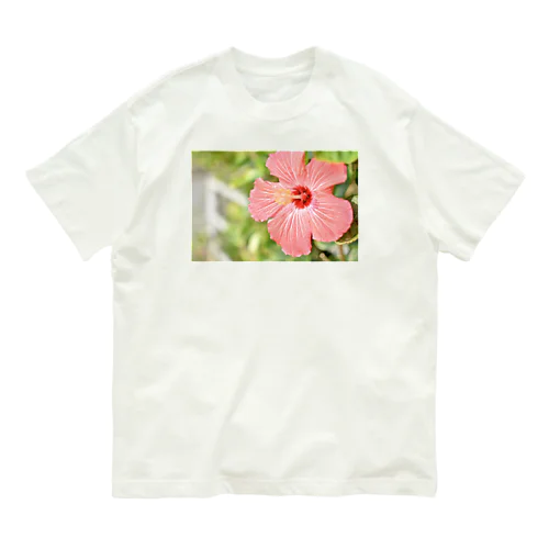 ハイビスカス Organic Cotton T-Shirt