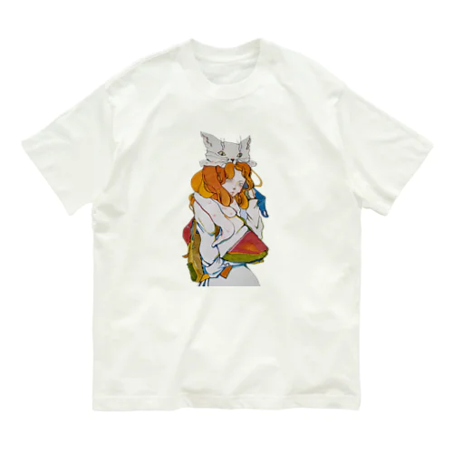 チャリティー【ねこをかぶる·トラベル希望】 Organic Cotton T-Shirt