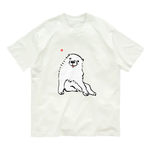 長沢芦雪「あの犬」芦雪の落款入り Organic Cotton T-Shirt