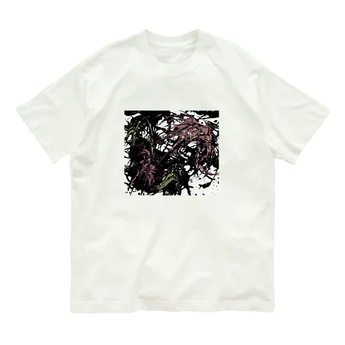 踊る細胞(dark) オーガニックコットンTシャツ