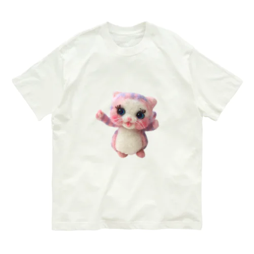 妖精猫キャンディの愛と幸せの魔法🍭💕 オーガニックコットンTシャツ