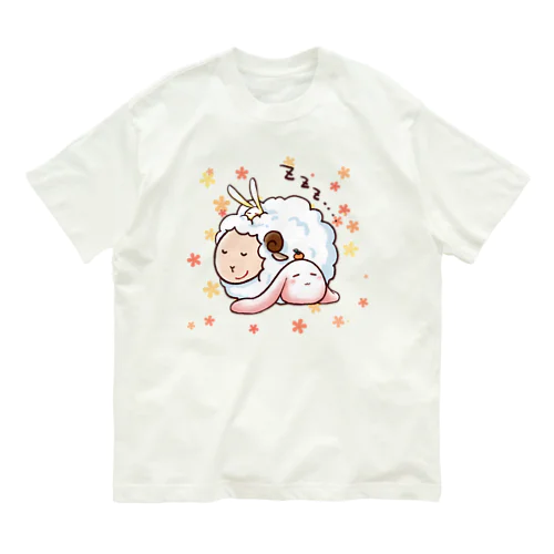 もちうさぎと羊 Organic Cotton T-Shirt