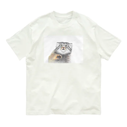 壁ドン(片手)マヌルネコ Organic Cotton T-Shirt