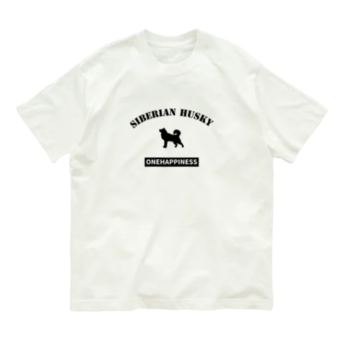 シベリアンハスキー  ONEHAPPINESS Organic Cotton T-Shirt
