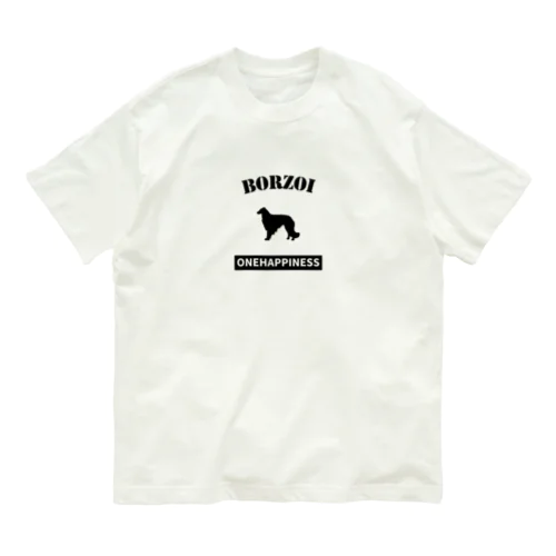 ボルゾイ  ONEHAPPINESS オーガニックコットンTシャツ