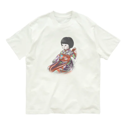 市松人形　聖（ひじり） Organic Cotton T-Shirt
