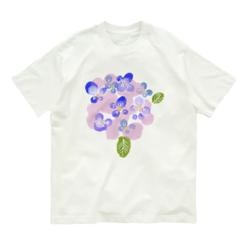 君の名は紫陽花 オーガニックコットンTシャツ