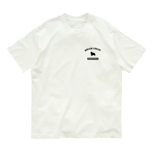 ラフコリー　ONEHAPPINESS　ワンポイント オーガニックコットンTシャツ