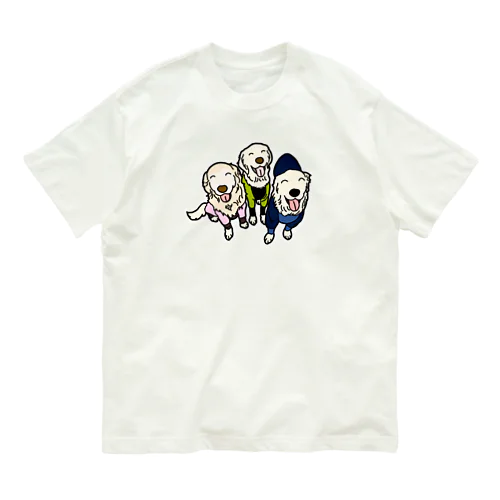 うちの子1番☆サリー＆すみれ＆六花 Organic Cotton T-Shirt