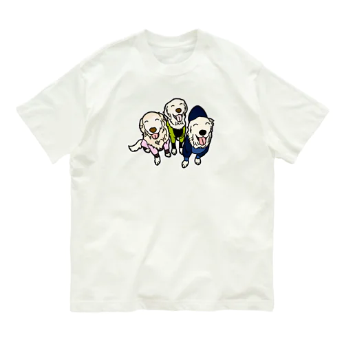 うちの子1番☆サリー＆すみれ＆六花 オーガニックコットンTシャツ