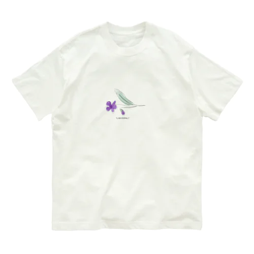 すみれいちりん オーガニックコットンTシャツ