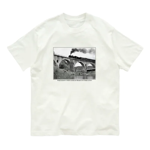 宮森川橋梁を渡る 蒸気機関車 C58239 Organic Cotton T-Shirt