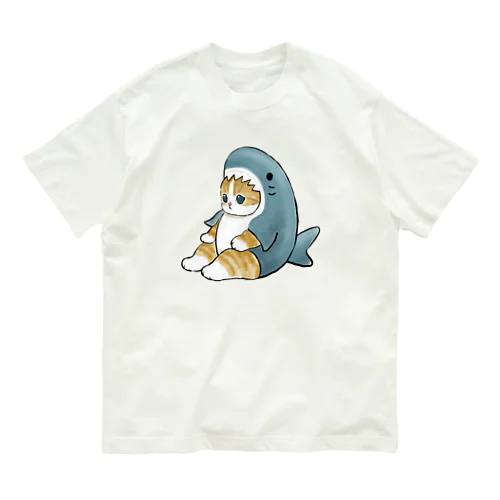 サメにゃん オーガニックコットンTシャツ