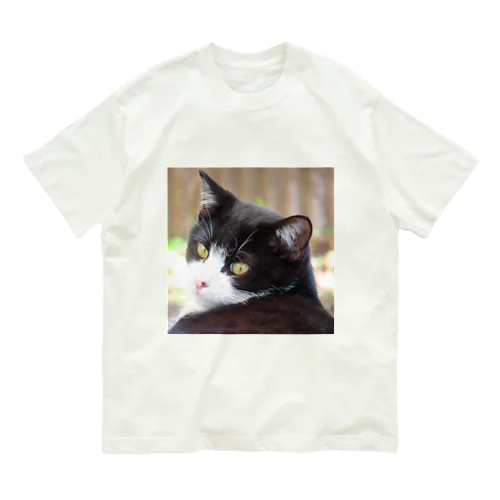 見返りにゃんこ Organic Cotton T-Shirt