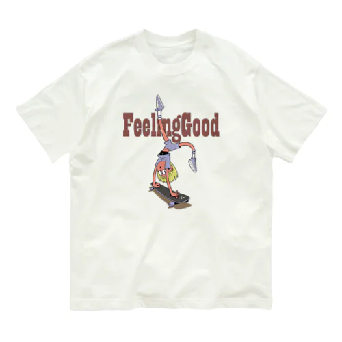 "feeling good" オーガニックコットンTシャツ